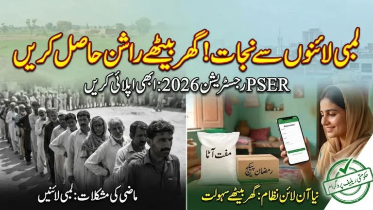 PSER Online Registration 2026 for Ramzan Package & Free Atta Rashan Full Guide
