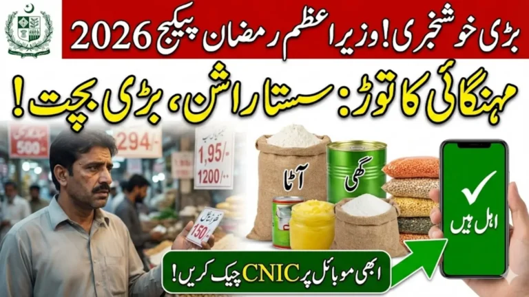 Wazir Azam Ramzan Package 2026 Online Check By Using CNIC Full Guide Here