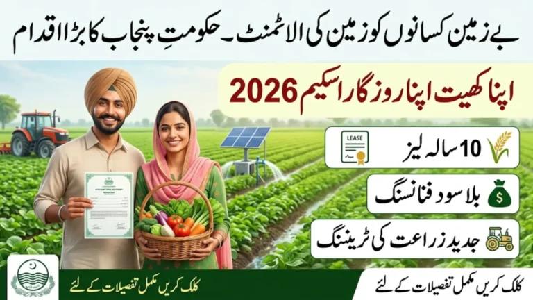 Apna Khet Apna Rozgar Scheme 2026 Eligibility and Free Land Allotment Complete Details for Punjab Youth