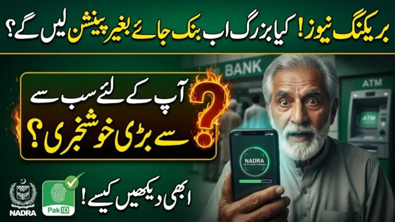 NADRA Pak ID Facial Recognition Verification for Pensioners: Government Ends Bank Visits for Pension Payments