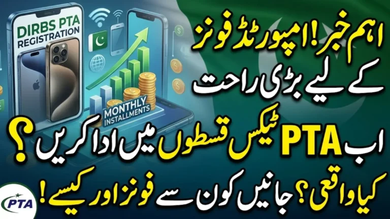 PTA Tax on Imported Phones in Monthly Installments Starts July 1 Under Finance Bill 2026-27