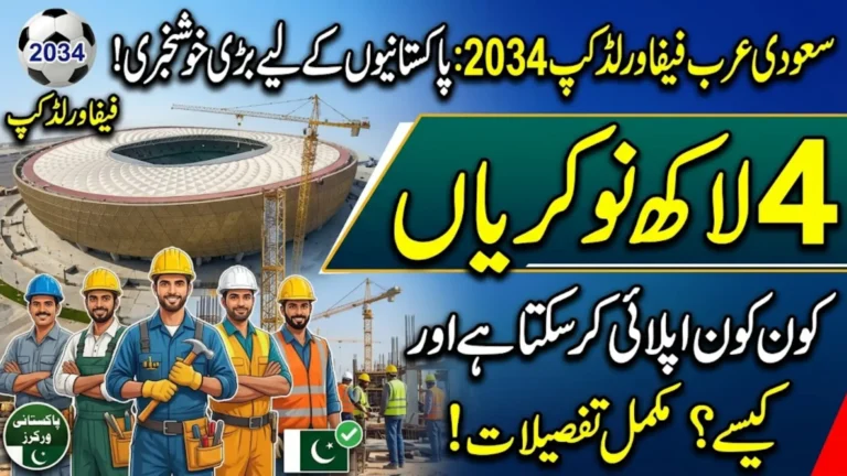 Pakistan to Train 400,000 Workers for Saudi Arabia FIFA World Cup 2034 Jobs