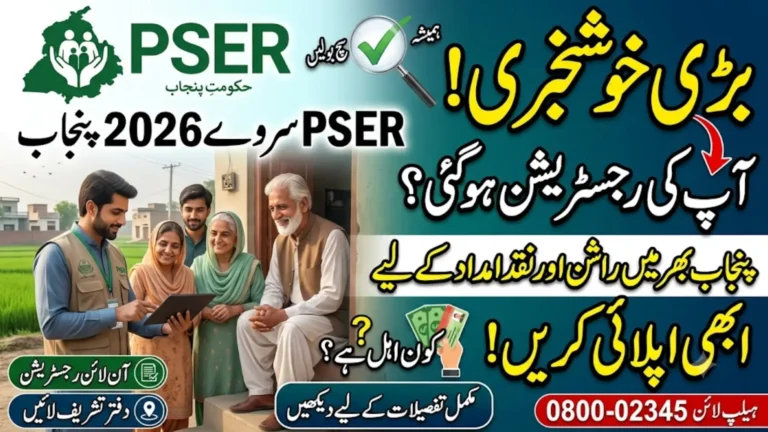 PSER Survey 2026 Punjab: Online Registration, Eligibility, Status Check and Complete Application Guide